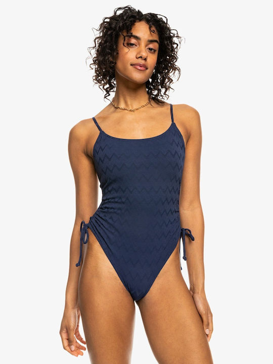 Roxy Athletic One-Piece Swimsuit with Padding Naval