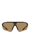 Meller Lila Unisex Sunglasses with Black Horn-Rimmed Frame and Brown Polarized Lens