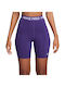 Nike Women's Training Legging Shorts High Waisted Dri-Fit Purple