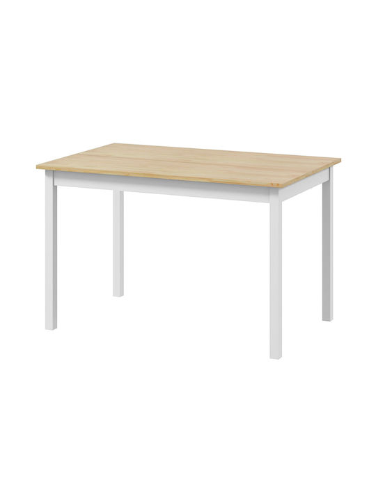 Table Dining Room Natural 120x75x75cm