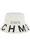 John Richmond Frauen Stoffartig Hut Ecru