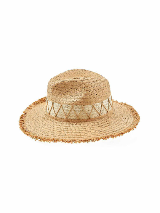 Verde Wicker Women's Hat Beige