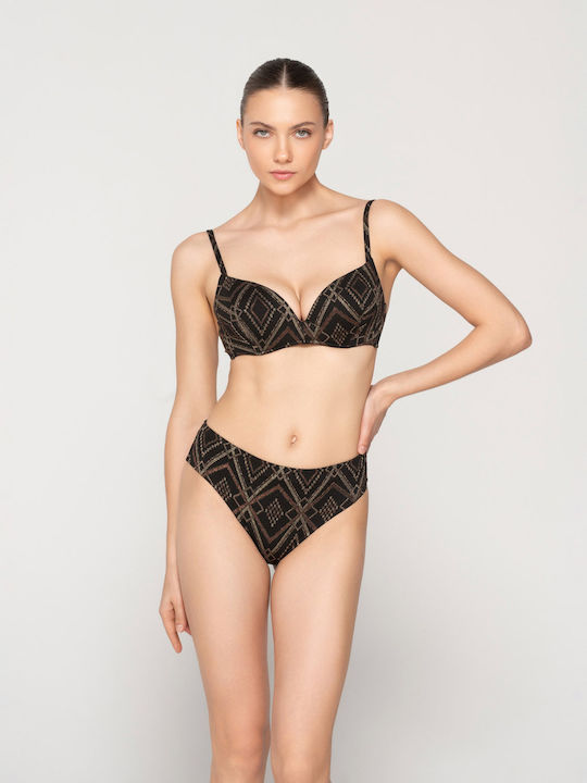 Luna Hipster Bikini Alunecare BLACK