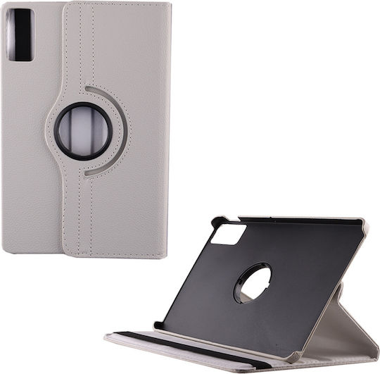 Volte-Tel Flip Cover Δερμάτινη Περιστρεφόμενη Λευκή (Xiaomi Redmi Pad SE)