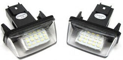 Светлини за регистрационната табела LED за Audi A7 Citroen Saxo / Xsara Peugeot 206 Volkswagen T1 2бр