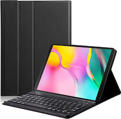 Techsuit Flip Cover cu Tastatură Engleză SUA Negru Samsung Galaxy Tab S7 FE