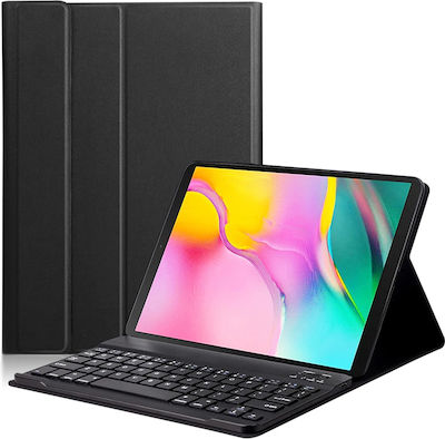 Techsuit Flip Cover with Keyboard English US Black iPad 10.2 (2019 / 2020 / 2021)