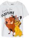 Παιδικό T-shirt White Disney Lion King