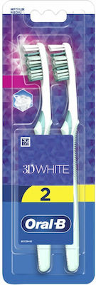 Oral-B Manual Toothbrush Medium White 2pcs