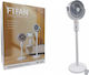 Ventilator Pe Piedestal 10W Alb