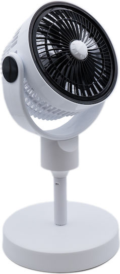 Uncle George Επιτραπέζιος Ανεμιστήρας 20W Διαμέτρου 23cm Λευκός