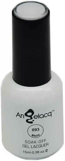 Angelacq Ημιμόνιμο Βερνίκι Νυχιών White 093 15ml