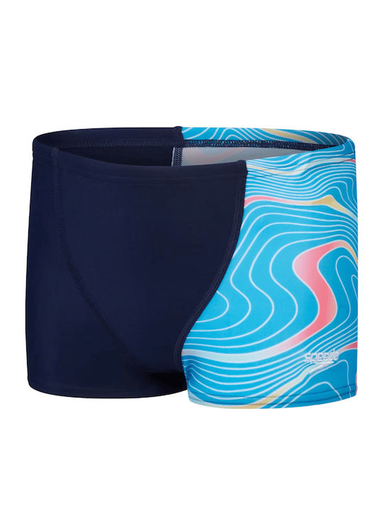 Speedo Digital Allover Kids Swimwear Swim Shorts Navy/blue