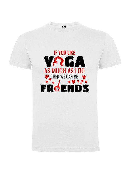 iLovePrints Yoga Buddies, Yo! T-shirt White