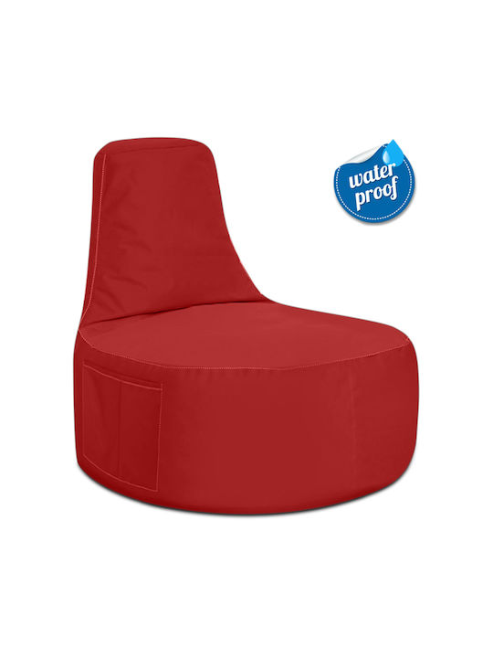Waterproof Bean Bag Chair Poof Eva Red 64x70x80cm