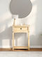 Corona Solid Wood Console Table Solid Pine Wood Solid Pine Wood L55xW35xH73cm