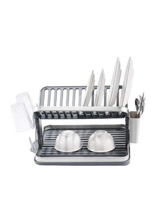 ForHome Metallisches Silber Spülbeckenablauf 48x35x26cm