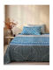 Madi Dark Ocean Coverlet Single Microfiber Gray 170x240cm