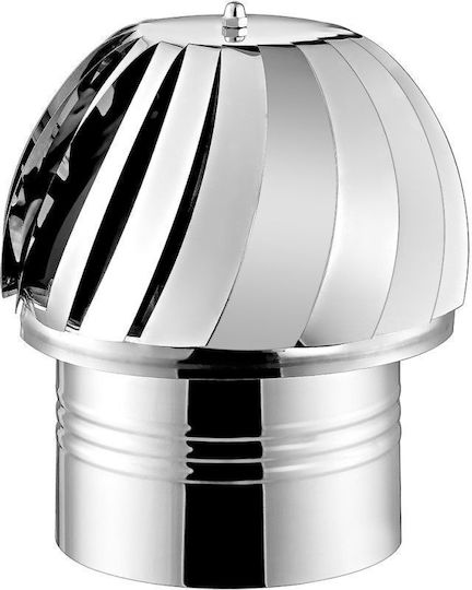 Καπέλο Καπνοδόχου Inox 240mm Ασημί