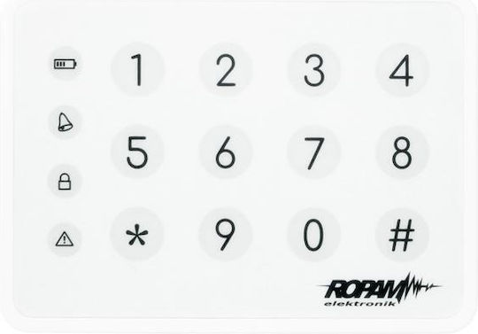 Ropam Tastatură de control acces securitate Atingere în Alb Culoare TK-4W