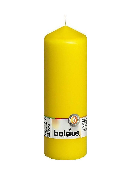 Bolsius Decorative Candle Yellow 1pcs