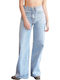 Paulonie Women's Jean Trousers Light Blue