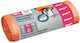 York Σακούλες Απορριμάτων Χωρητικότητας 35lt 60x50cm 20τμχ Πορτοκαλί