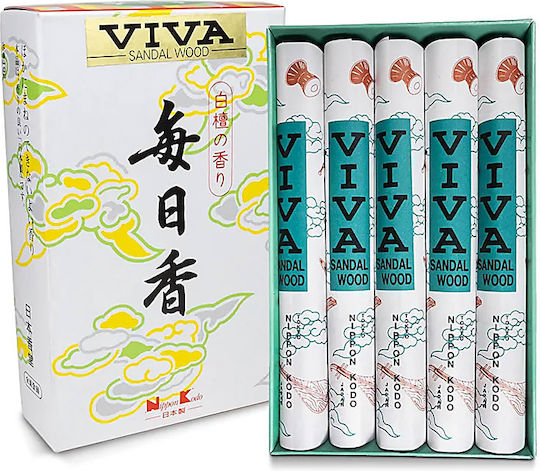 Bețișoare parfumate japoneze Mainichi-koh Viva Santal 40 bucăți