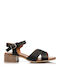 Leder Sandalen Schwarz
