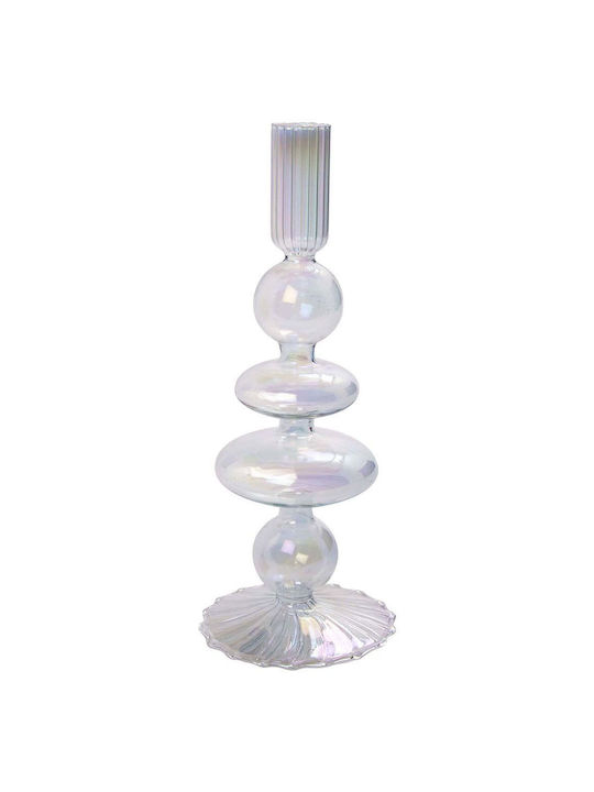 Candle Holder Glass 22x8.5cm 1pcs