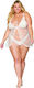 Dreamgirl Sexy Baby Dolls with Lace White