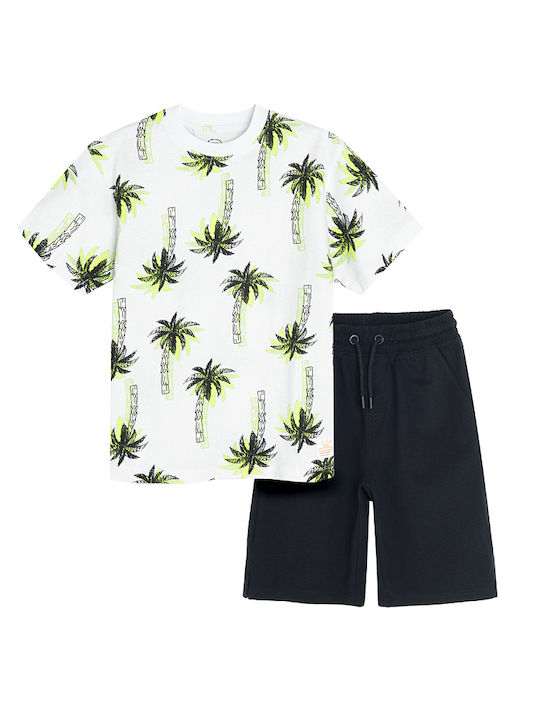 Cool Club Kids Set with Shorts Summer 2pcs White