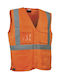 Cofra Seki Men's Safety Vest with Reflective Film Orange