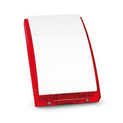 Satel Alarm Siren Batterie Outdoor with Rot Light 14.8x25.4cm