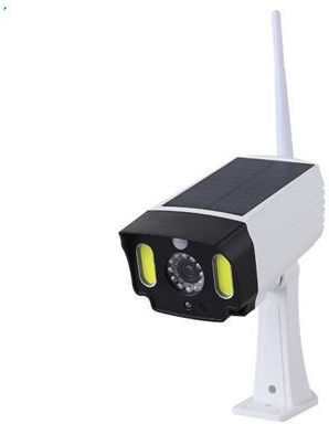 Solar Dummy Surveillance Bullet Camera White
