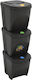 vidaXL Plastic Waste Bin 75lt Gray