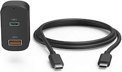 HAMA Adapter Зарядно за кола с Портове 1xUSB-A 1xType-C HAMA Adapter Зарядно за кола с Портове 1xUSB-A 1xType-C