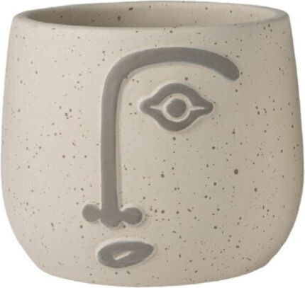 Zen Collection Саксия Керамика Бежов 14x14x12εκ.