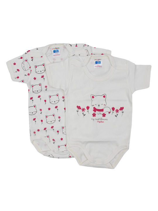 Papillon Kids Baby Bodysuit Underwear Set ecru 2pcs