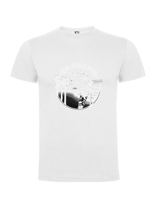 iLovePrints Retro Surf T-shirt Nirvana Λευκό