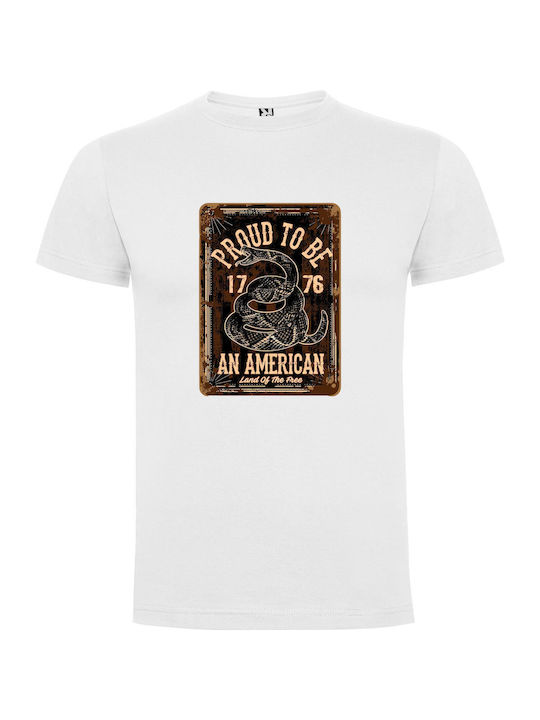 iLovePrints American Pride Poster T-shirt White