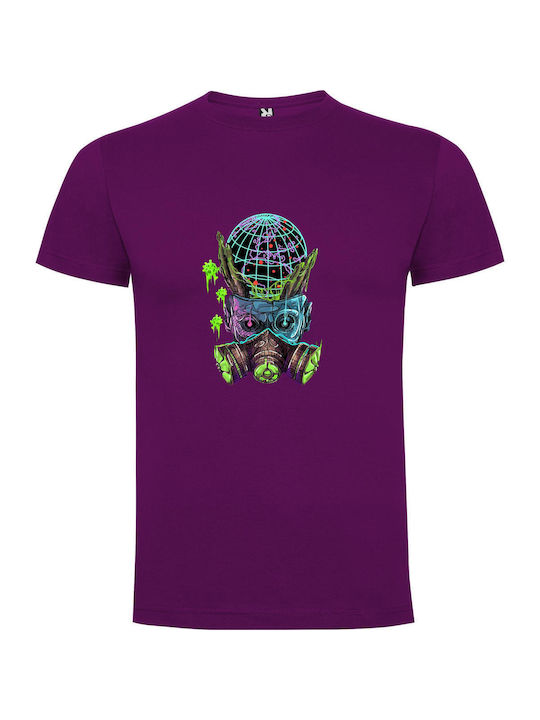 iLovePrints Neon Cyborg Voodoo T-shirt Lila