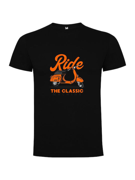 iLovePrints Retro Ride By Joe T-shirt Black