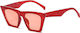 Techsuit Women's Sunglasses with Red Frame and Red Lens