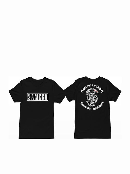 Softworld Sons Of Anarchy Samcro T-shirt Sons of Anarchy Μαύρο
