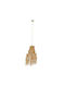 Inart Nairan Pendant Light Beige with Socket E27 36x36x125cm