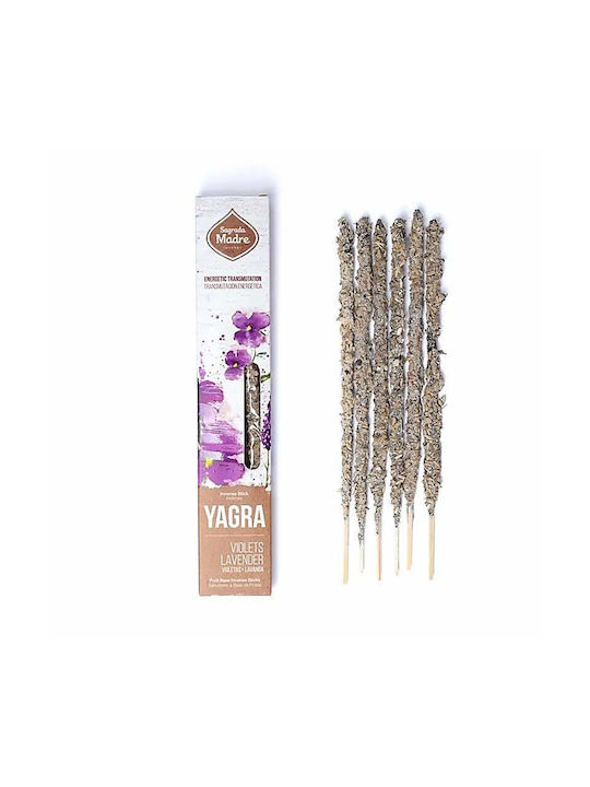 Θυμίαμα Yagra Βιολέτα & Λεβάντα Sagrada Madre Botanical Incense 8τμχ