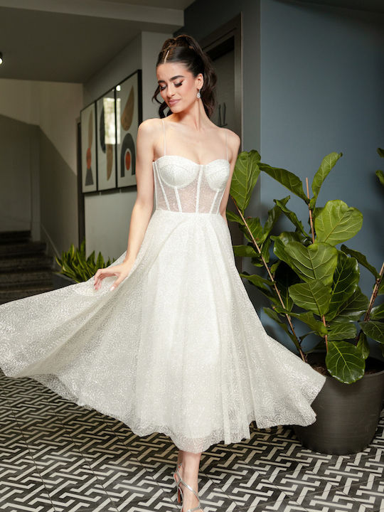 RichgirlBoudoir Kleid für Hochzeit / Taufe mit Tüll Weiß