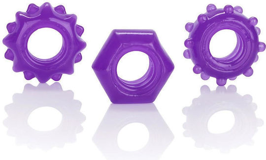 Boss Of Toys Set Cock Rings Purple 30-12732-X-PURPLE
