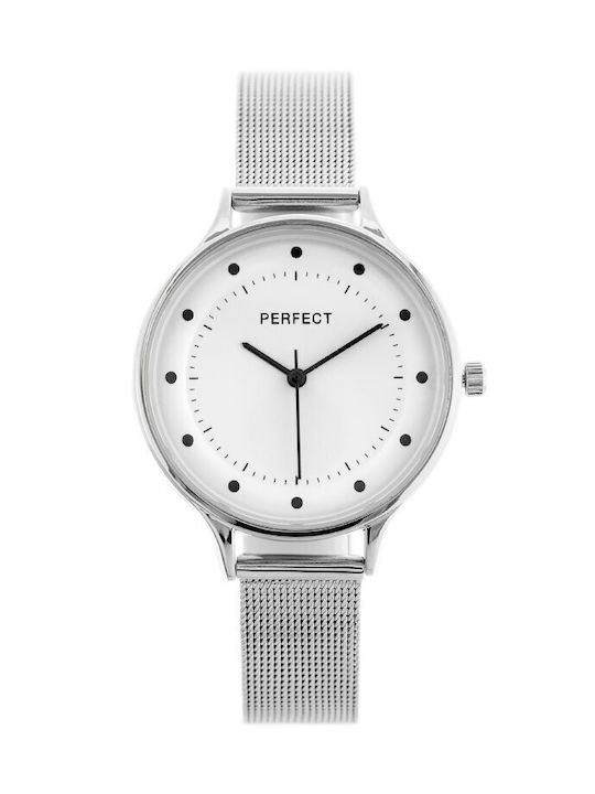 Perfect Watch with Silver Metal Bracelet